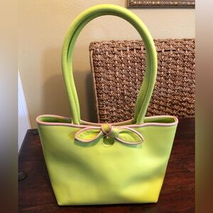 Authentic Y2K era FURLA • Made in Italy • bow front handbag shoulder bag.
